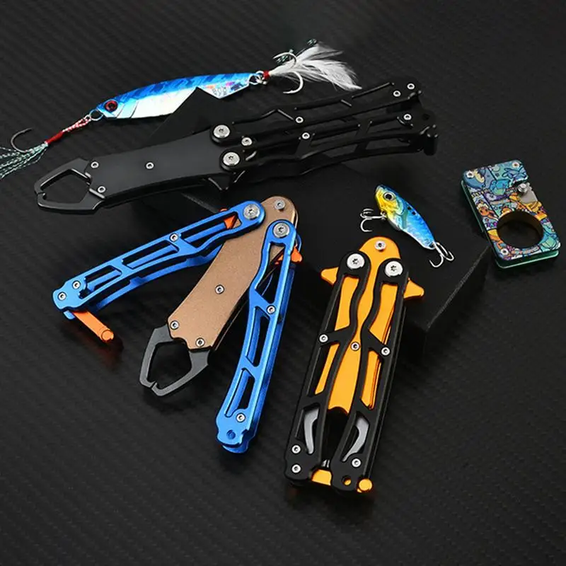 Floating Fish Gripper Pliers For Fly Fishing Multi-Function Hook Remover Professional Fishing Lip Grabber Folding Fish