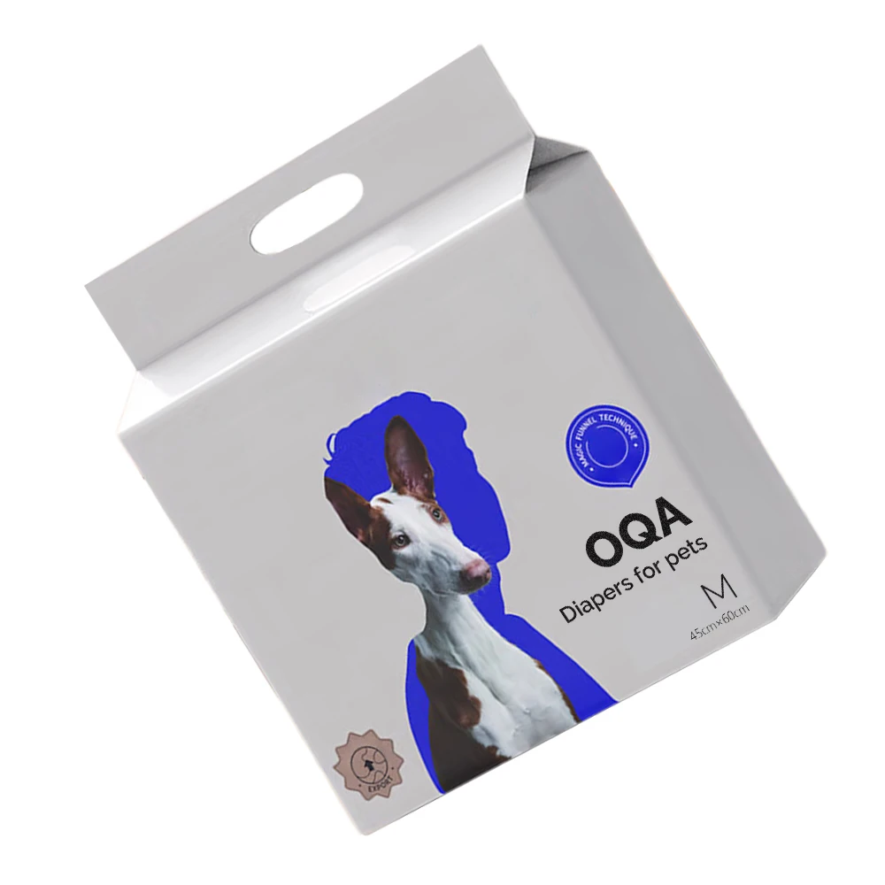 OQA Diapers for pets, All-Absorb Disposable Female Dog Diapers Extra Small Size, Improved, 50 Count, Super Absorbent, Breathable