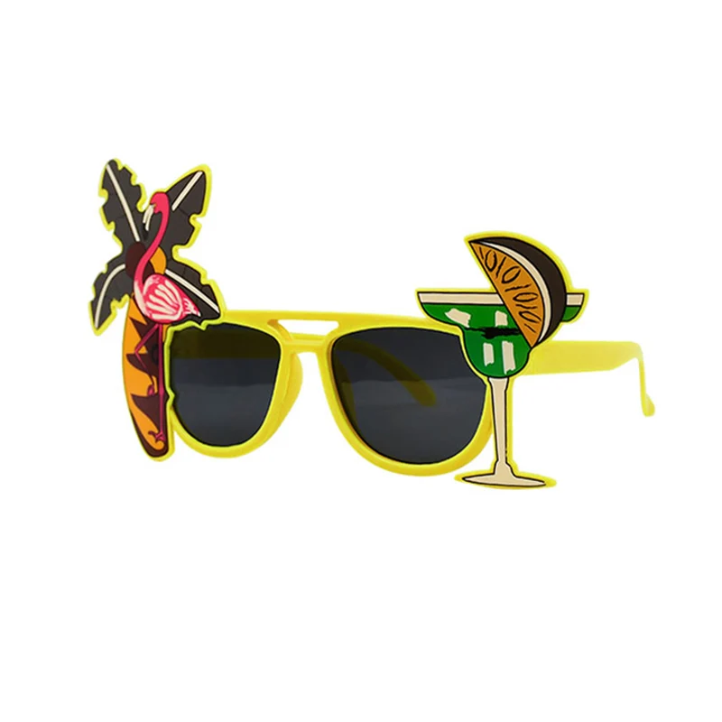 1pc Hawaii Tropical Party Sonnenbrille Flamingo Hawaiian Luau Pool Strand Party Dekoration Liefert Ananas Lustige Gläser