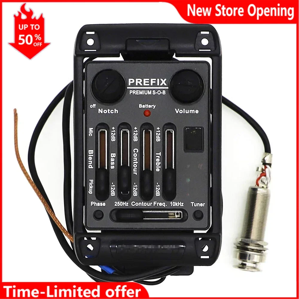 Acoustic Guitar Onboard Preamp EQ Matrix Pickup,Prefix Premium S-O-B Guitar Accessories