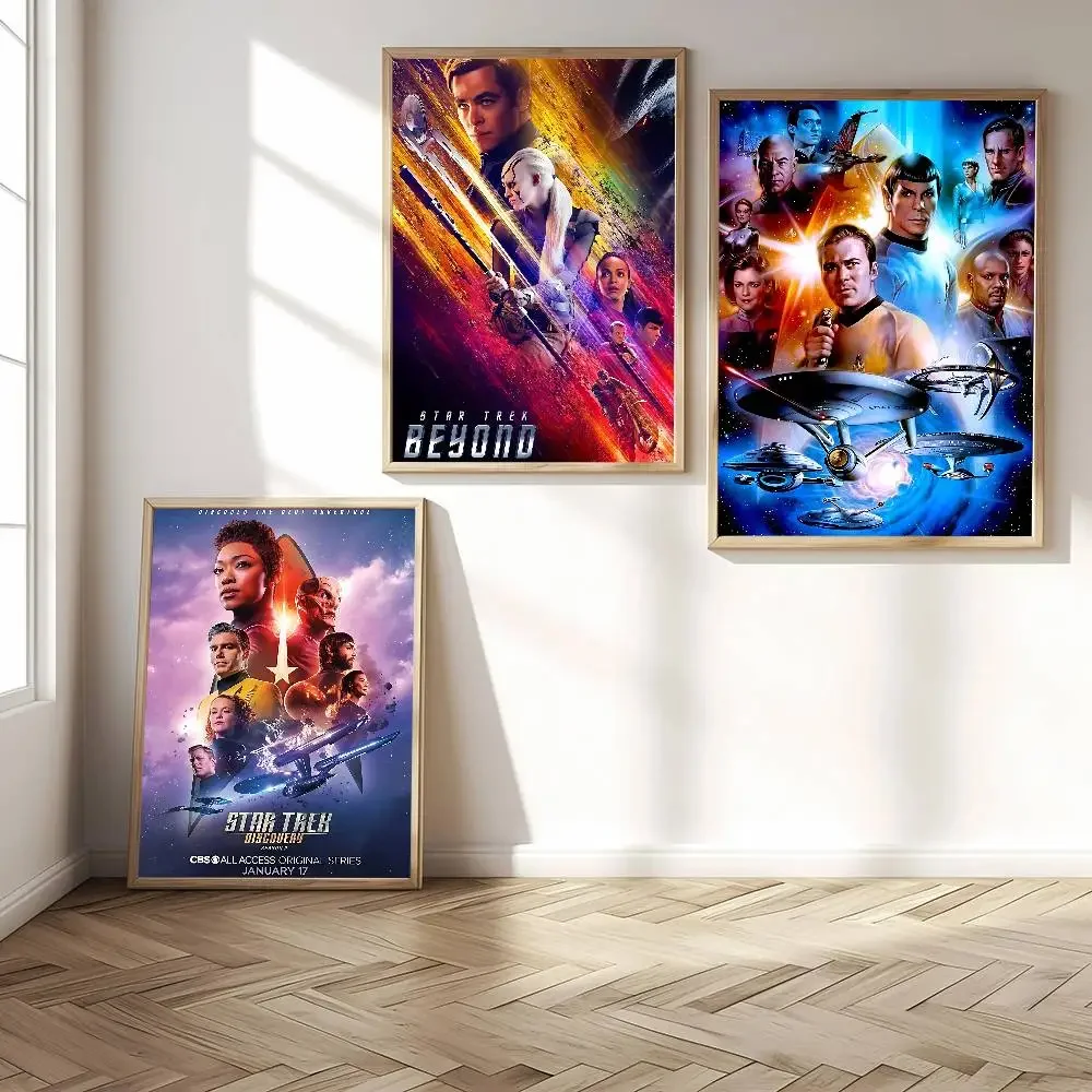 Classic Movie S-Star T-Trek Classic Vintage Poster High Quality Print Waterproof Wall Art Sticker For Bar Living Room Decor Gift view 3