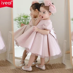 IYEAL Party Wedding Piano Performance Dress Baby Girls Baptism Christening 1st Birthday Gown New Fashion Flower Girl Dress