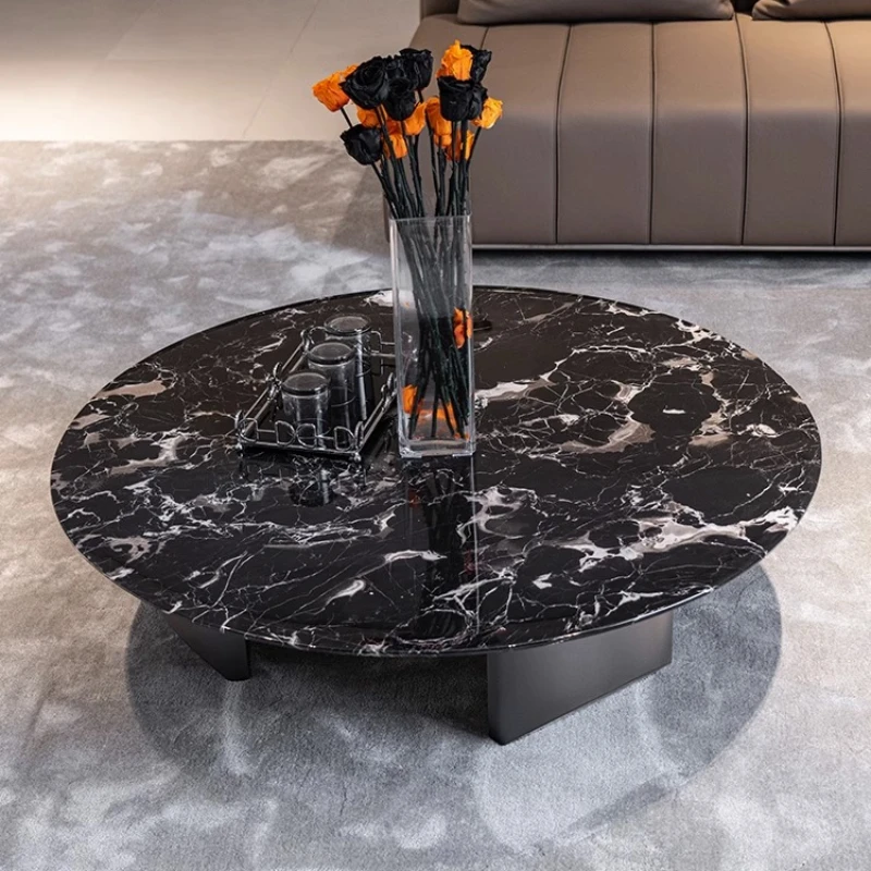 

Black Luxury Coffee Tables Design Marble Floor Italian Coffee Table Living Room Tavolino Da Salotto Home Furniture