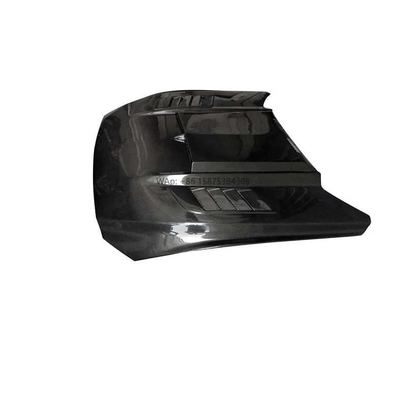 

Новый капот из углеродного волокна для Mustang 2015-2017, передняя впускная панель воздуховода, черный