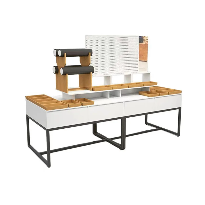 Shelf Jewelry Shelf Merchandise Boutique Display Shelf Zhongdao Cabinet Jewelry Flowing Water Table Earrings Jewelry Display