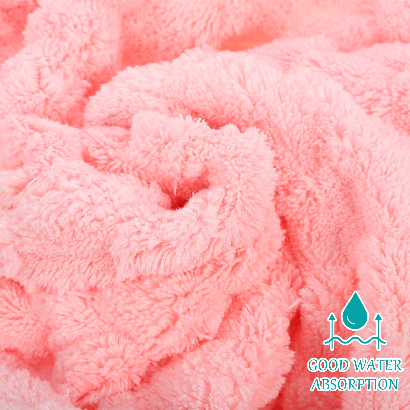 

Thickened Hair Drying Hat Fast Drying Towel Wrap For Women Reusable Soft Head Wrap Turban For Wet Hair Shower Cap