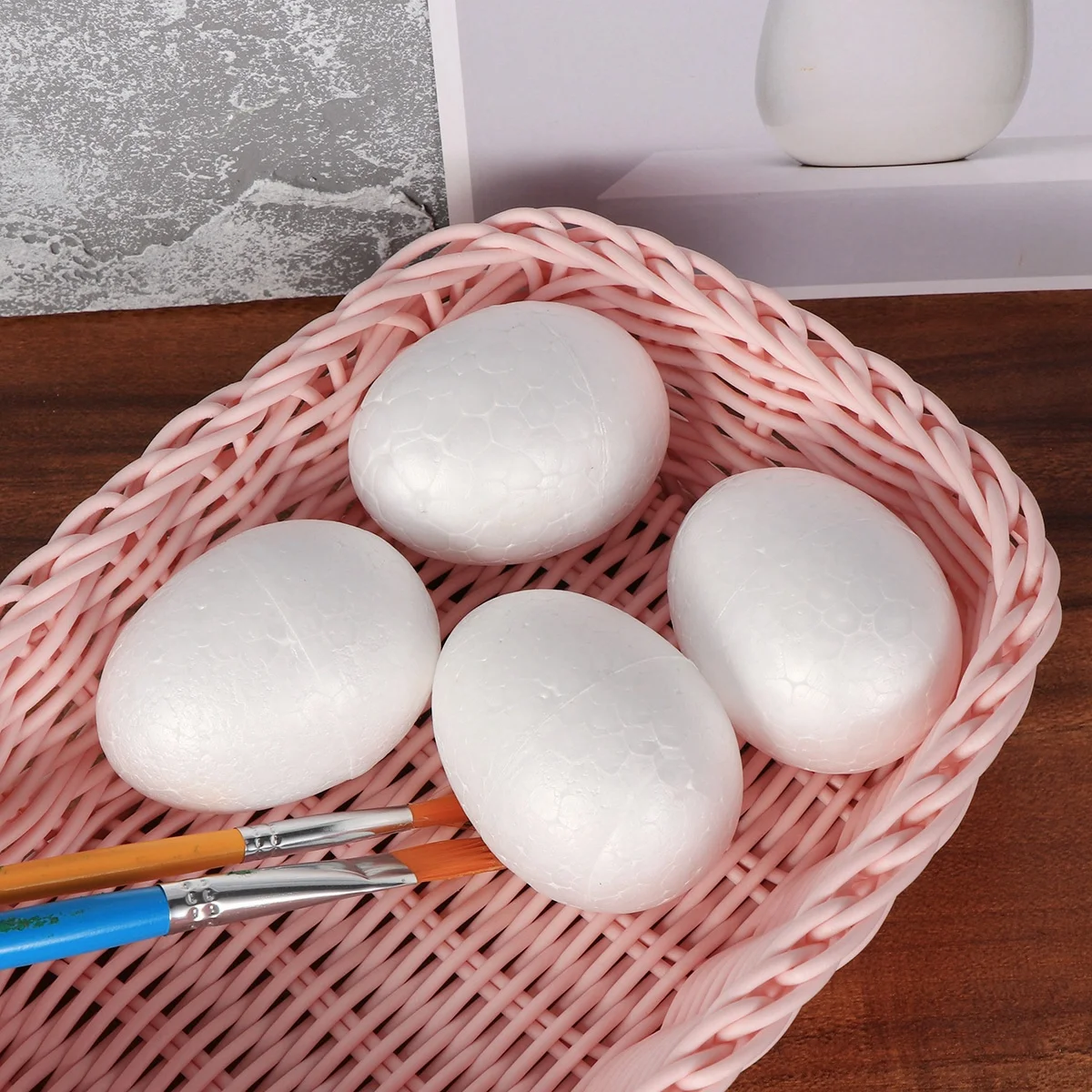 

20pcs Small Crafting DIY Easter Decor Kids Easter Diy Egg Party Craft Projects Handmade Sewing Egg Foam Supplies