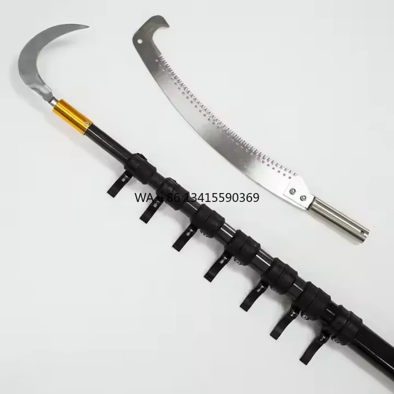 

24ft Areca Nut Harvesting Pole Carbon Fiber Fruit Picking Stick for Coconut Palm Oil Picker