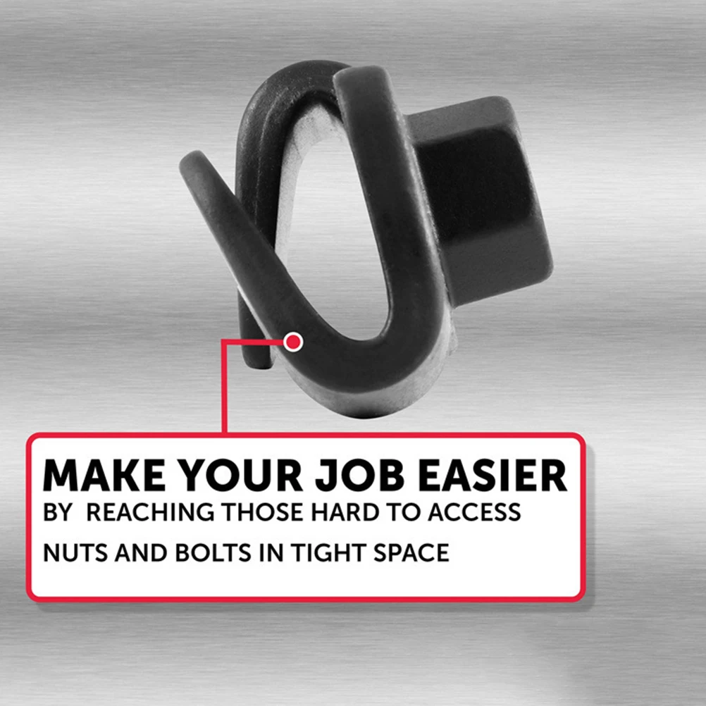

Universal Wrench Extender Magnetic Nut Holder Drive Nut Holder Tool Adapter Extension for Mechanical Repairs Wrench Extender