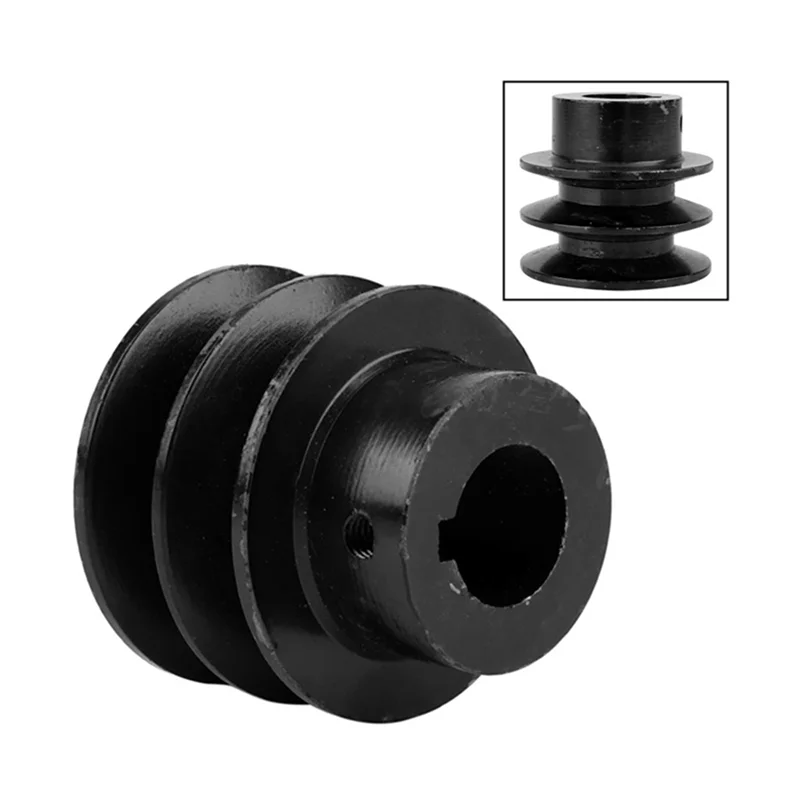 

Fresh 4X Double V Belt Pulley For 20Mm Bore Groove Pulley A Belt For 168F 170F GX110 GX120 GX160 7HP Engine Engine Pulley