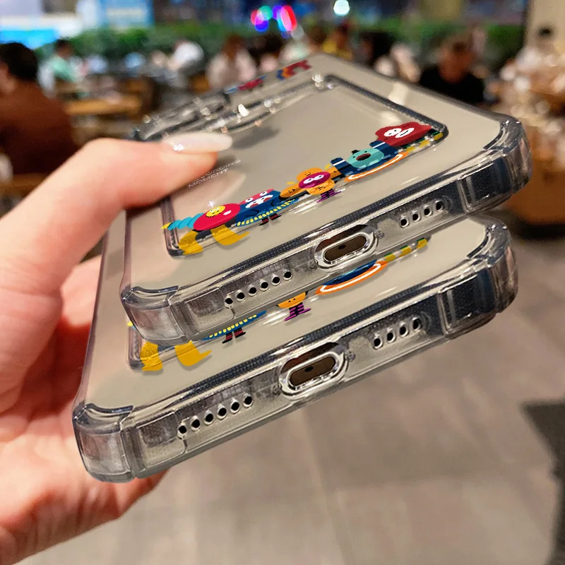 Wallet Card Holder Clear Soft Case For iPhone 16 Pro 15 13 14 12 11 Pro Max XS XR X 8 7 Plus SE2022 Transparent Card Slots Cover