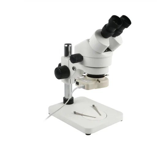 3.5X-90X 7X-45X Continuous Zoom Binocular Industrial Stereo Microscope+0.5X 2X Auxiliary Objective Lens for PCB Soldering Repair