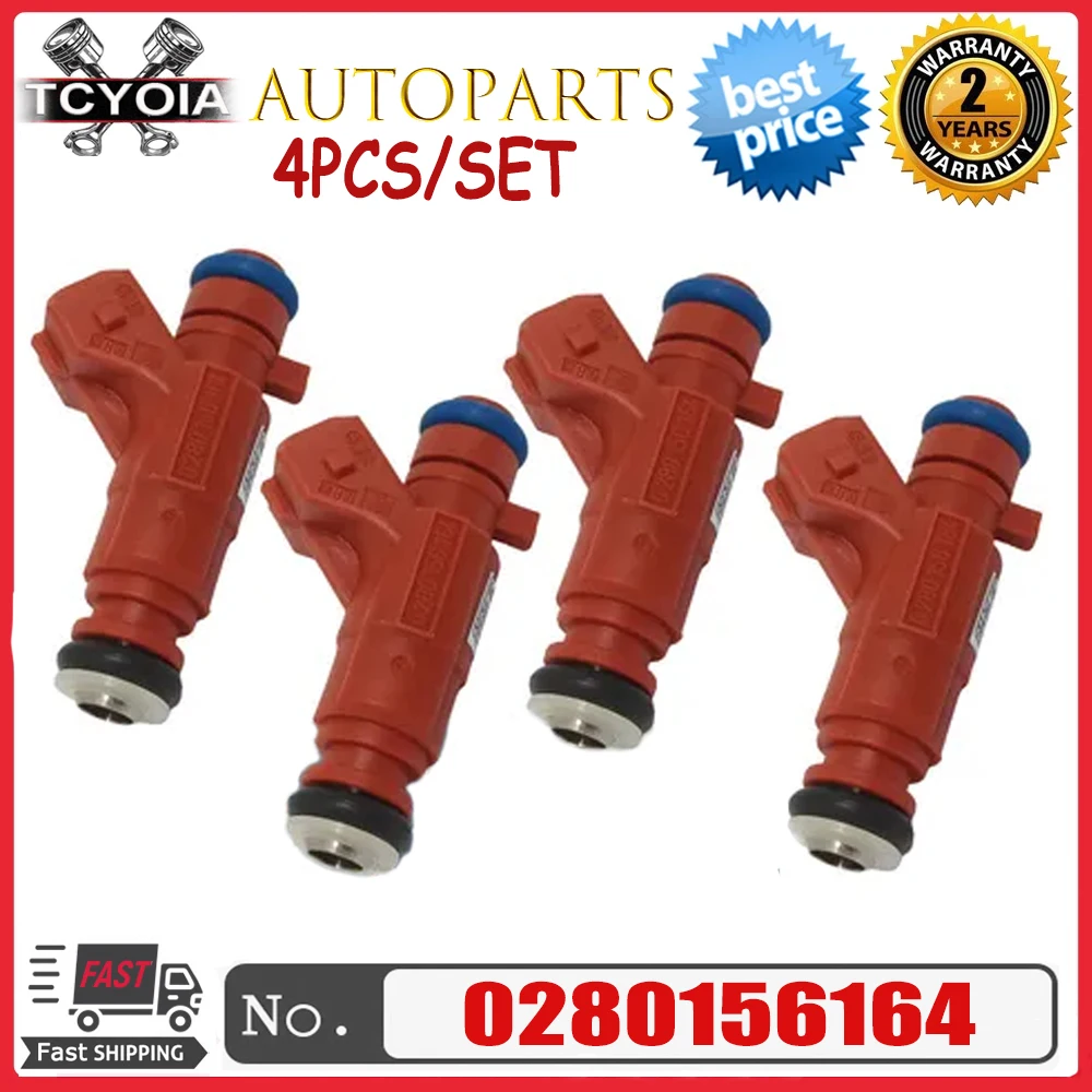 

4Pcs/lot High Quality Fuel Injectors OEM 0280156164 For Honda Jazz II 1.4L 2003-2004-2005-2006-2007-2008