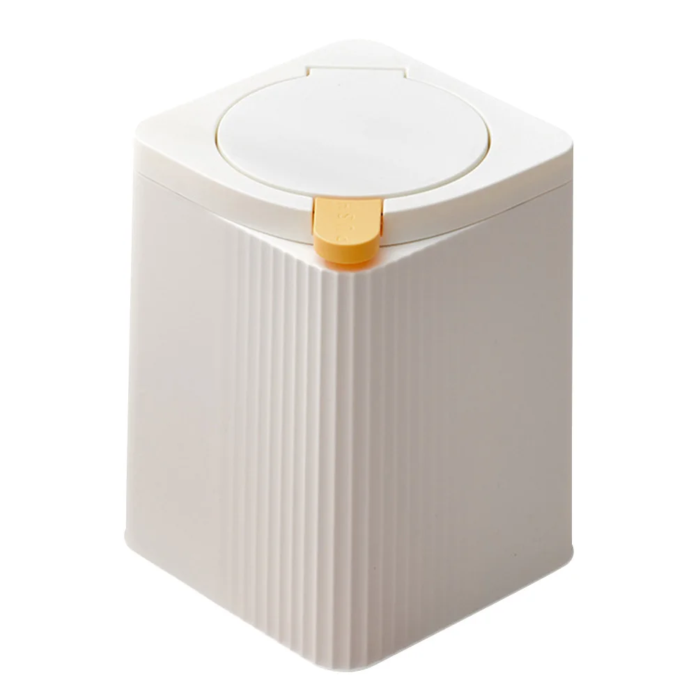 

3L Press Trash Can Plastic Waste Bin For Kitchen Bathroom Bedroom Household Use Debris Storage Container Rubbish Bin With