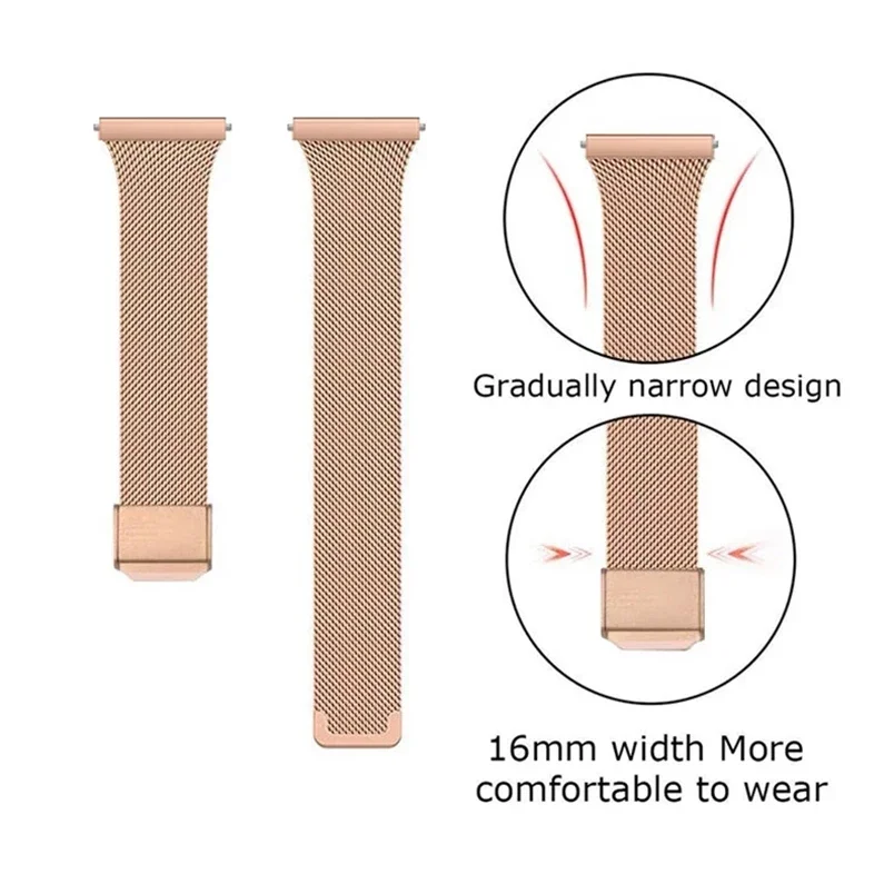 20mm 22mm Slim Milanese Strap For Amazfit Bip 5 6/Bip 5 Unity Bip 3/3pro Bracelet For Amazfit Active /Active 2 Balance/Balance 2