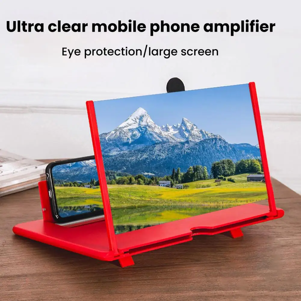 Lupa plegable para teléfono inteligente, lupa para pantalla de teléfono para teléfonos inteligentes, amplificador de pantalla móvil ligero para ver películas