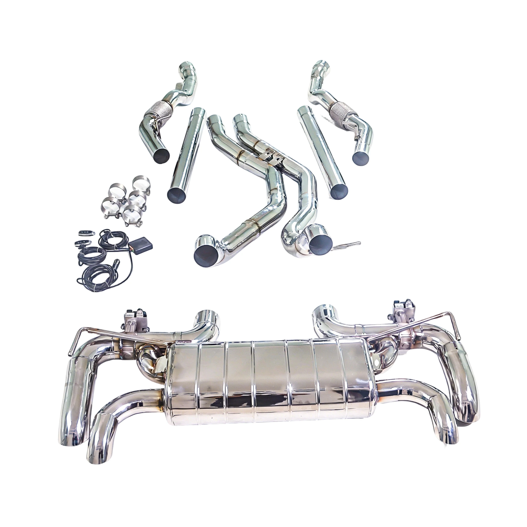 

Подходит для Land Rover Range Rover P530 4.4T V8 Ctback 2023 года выпуска, высокопроизводительная выхлопная система Valvetronic 304SS.