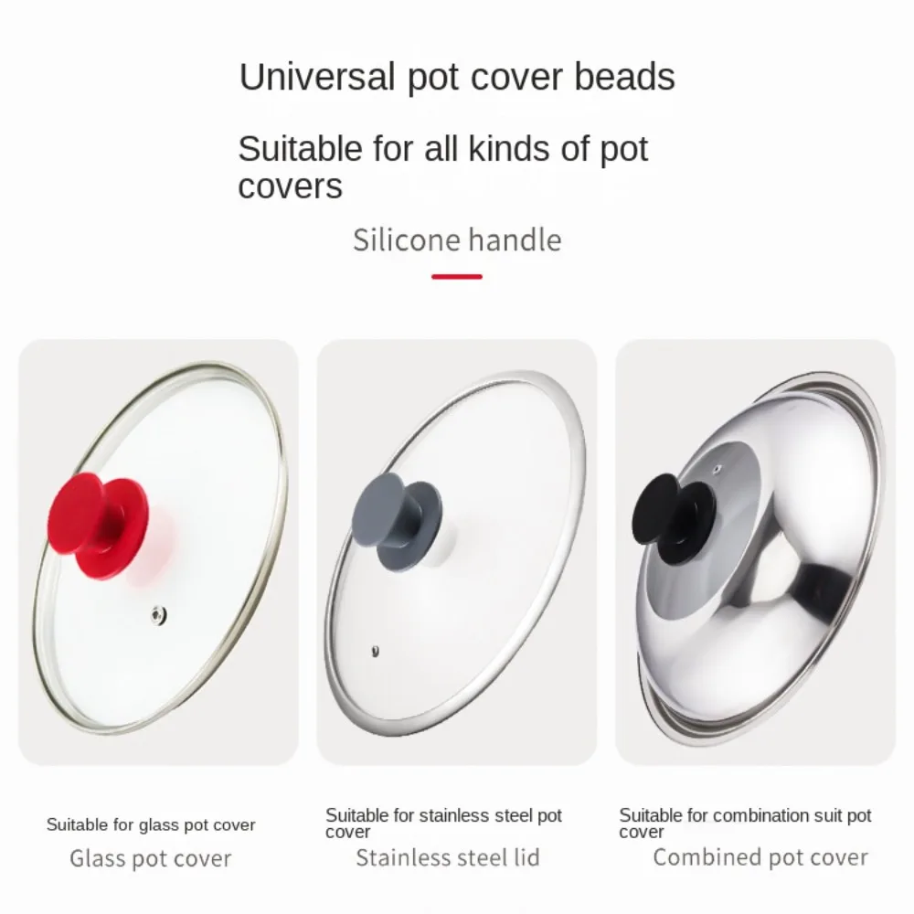 Silicone Pot Lid Knob Handle Replacement Universal Pan Lid Handle Pot Lid Top Insulated Pot Lid Cover Kitchen