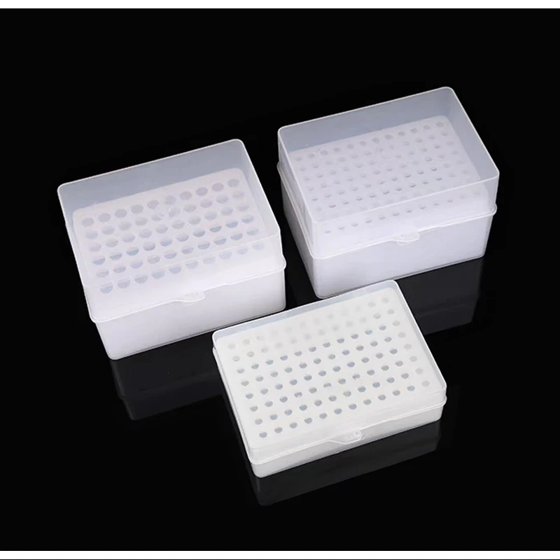 10ul 96holes 1ml 60holes Tip Box Lab Pipette Tip Box Autoclave Reusable Storage Box Laboratory Supplies