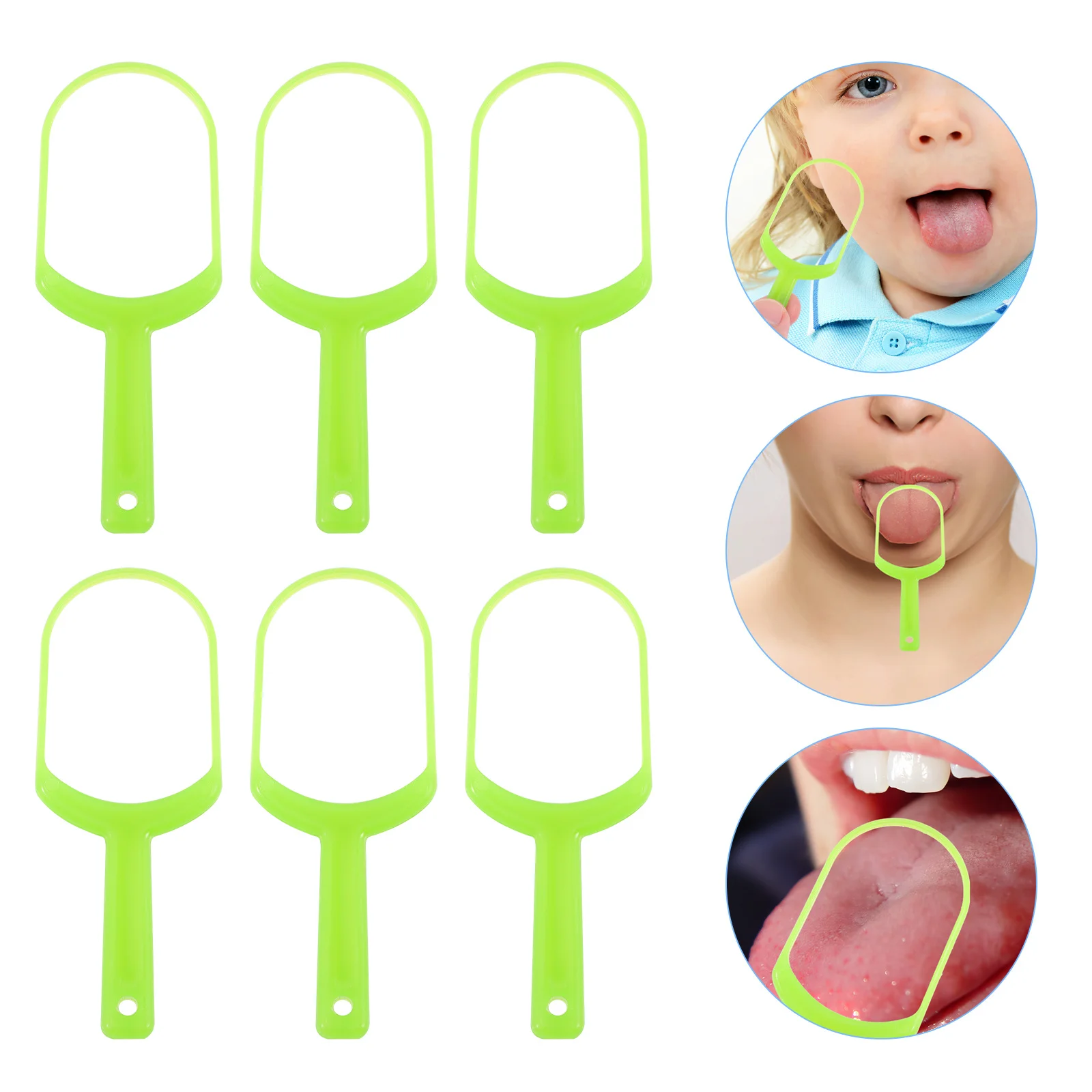 

10Pcs Tongue Scraper Plastic Disposable Tongue Cleaning Tool Oral Care Supplies Fresh Breath Scraper Oral Care Tool