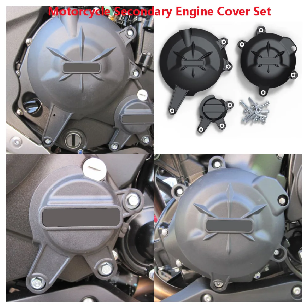 

Fits for Kawasaki Ninja 650R ER6N ER6F ABS ER-6N ER-6F 2006-2016 Motorcycle Engine Covers Set Protection Secondary Guards Kits