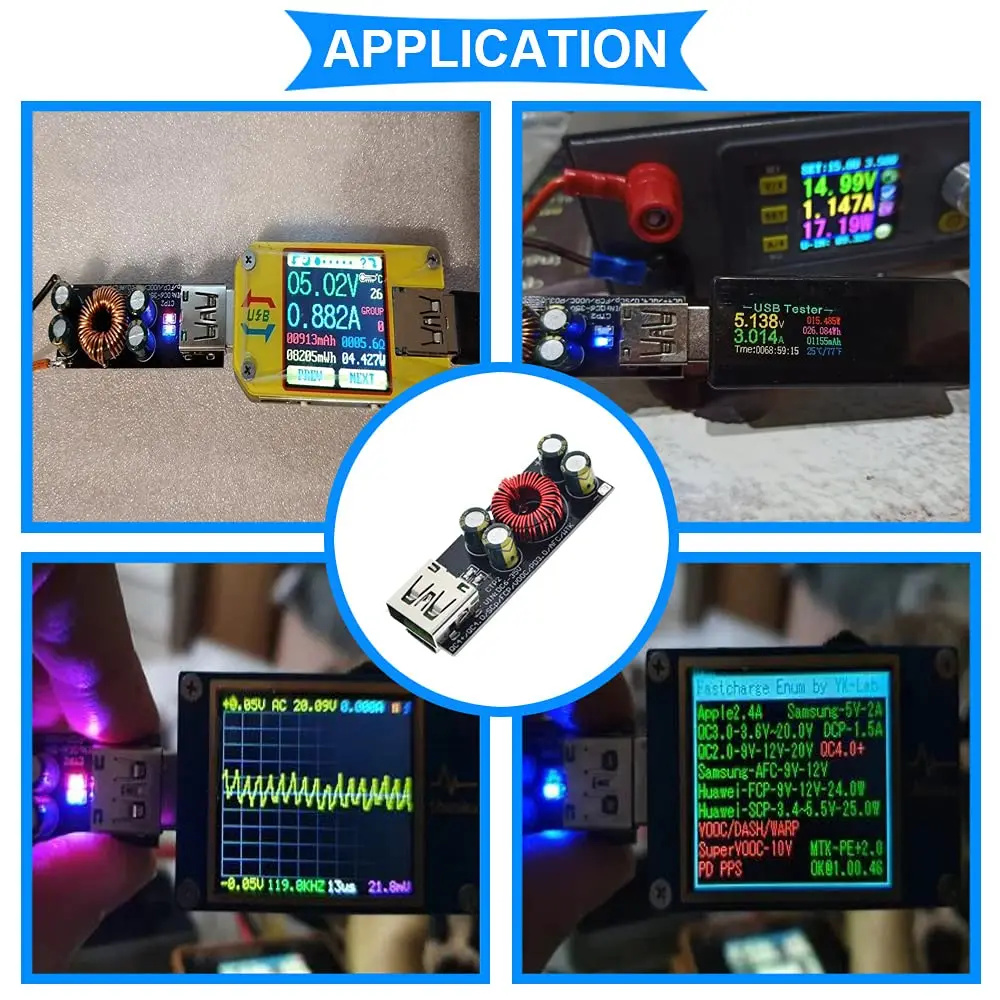 6-35V QC4.0 QC3.0 Moduł szybkiego ładowania USB typu C Moduł konwertera obniżającego napięcie