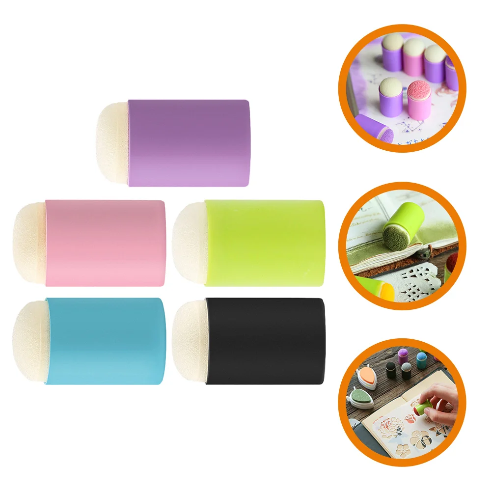 Graffiti Finger Sponge Blending Paint to Color Stamping Dauber Plastic Ink Tool Child