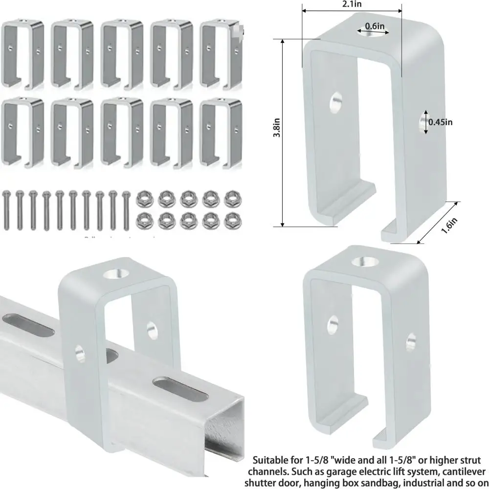دعامة دعم متوسطة لشماعات قنوات تبختر 1-5/8، دعامة تعليق عالمية للدعم المتوسط