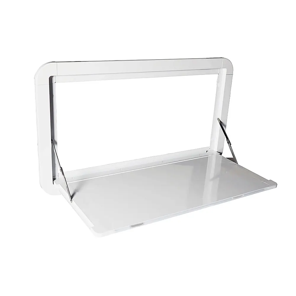 New WIN FULL White RV Foldable Camping Wall-Mounted Dining Table Lights Premium Aluminum Alloy Folding Table Kit 20kg Load