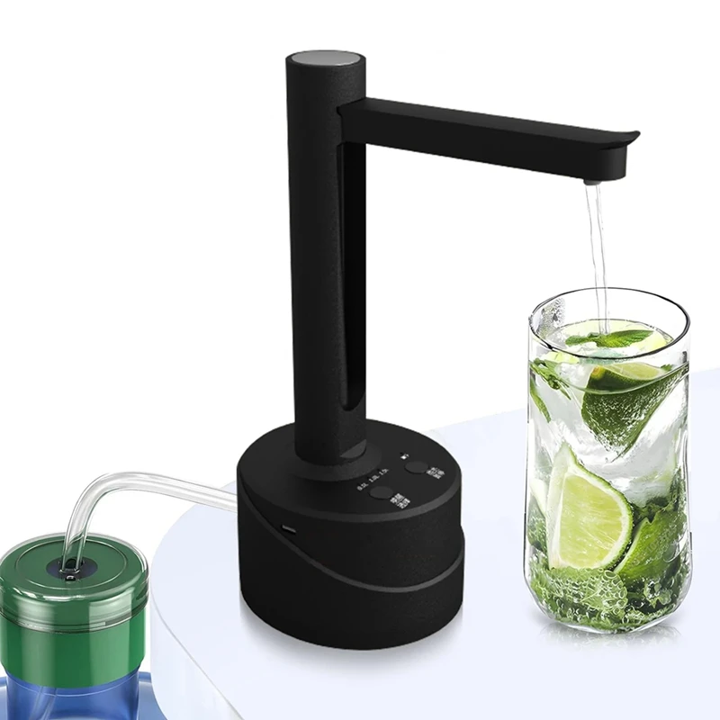 Electric Water Gallon Bottle Pump Automatic Water Dispenser Foldable Desktop Rechargeable Drinking Water Bottle Pump