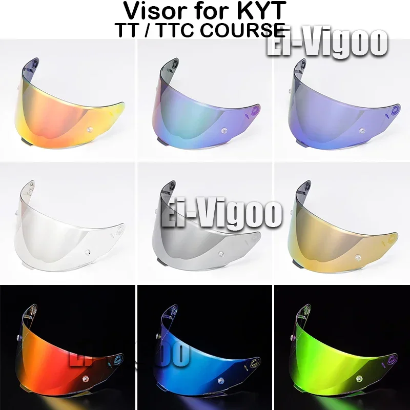 Helmet Visor for KYT TT COURSE Motorcycle Helmet Shield Windshield Sunscreen TTC Helmets Accessories High Strength