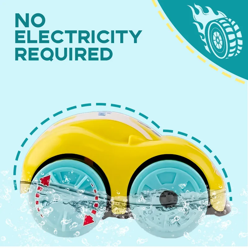 ألعاب الحمام، سيارة عائمة ممتعة للأطفال، سيارة الاستحمام على شكل عقارب الساعة، سيارة كرتونية لطيفة، حمام الطفل، لعب في لعبة المياه للأطفال هدية #3