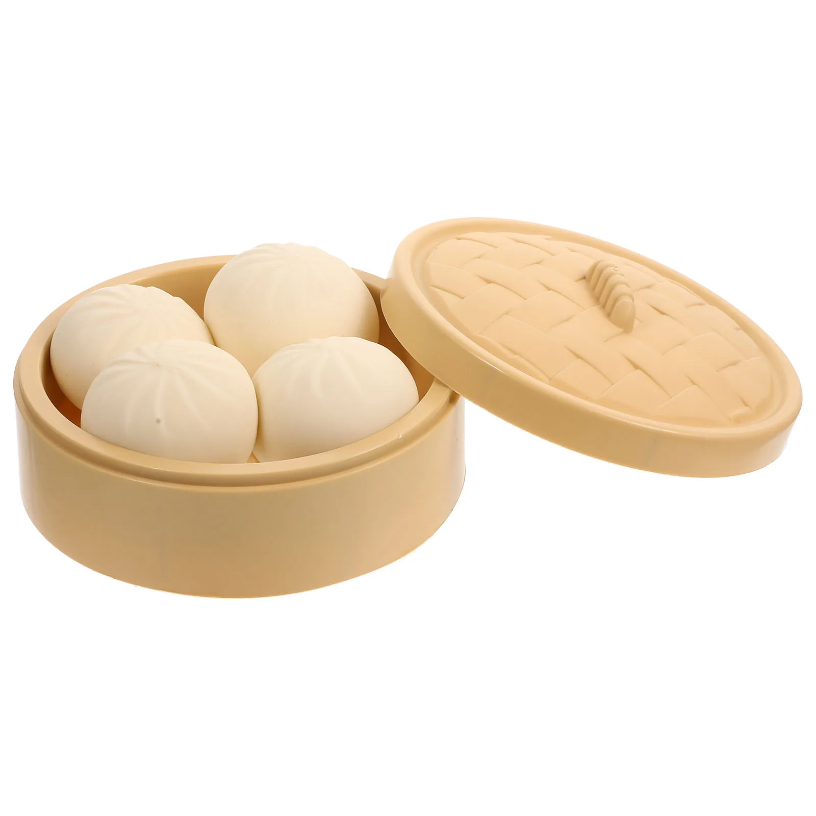 مجموعة واحدة من كعكة على البخار لتخفيف التوتر بتصميم كرتوني محمول للجيب ودية للإصبع للاسترخاء والطعام الحسي المضحك #4