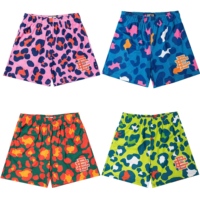 2025 New Summer Eric Emanuel EE Basic Mesh Short Classic Floral Printed Gym Shorts Men's Gym Basketball Sports Beach Shorts