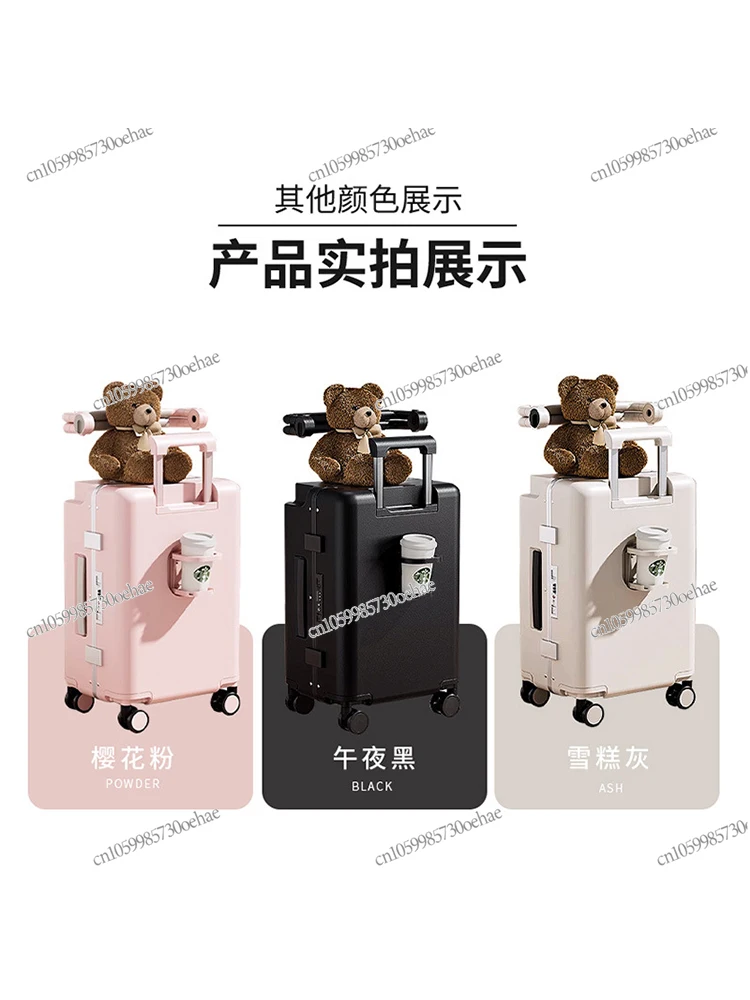 

New 20-inch Boarding Suitcase for Boys and Girls, Mountable Suitcase for Children, Small and Sturdy Tie Rod Password Case