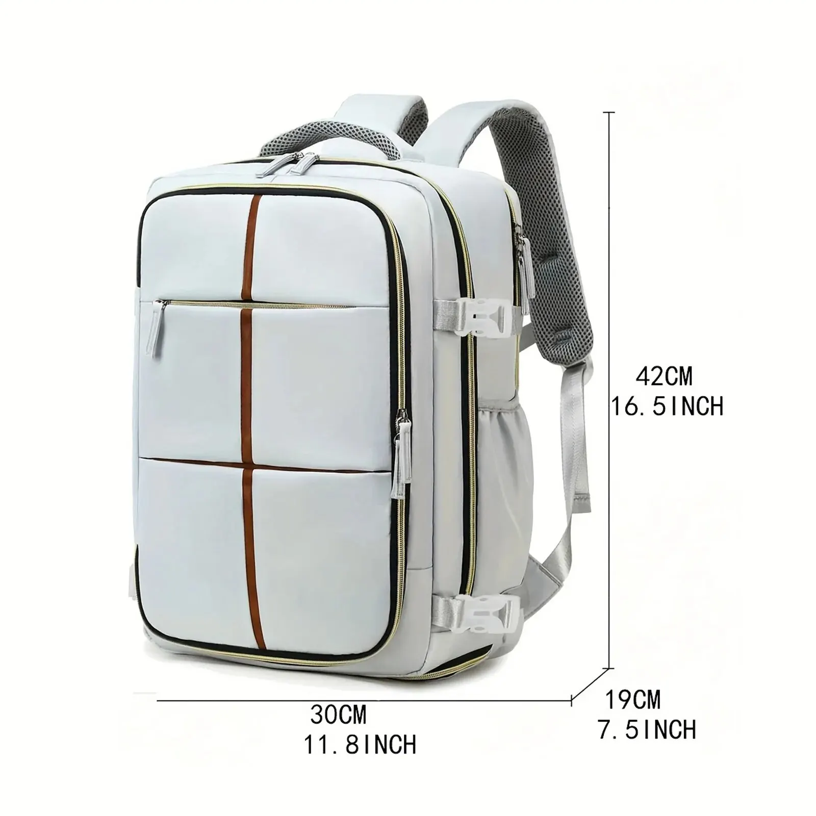 Multifunctional Travel Backpack, Airline-approved Laptop Schoolbag, Outdoor Sports Daypack With Shoes Compartment