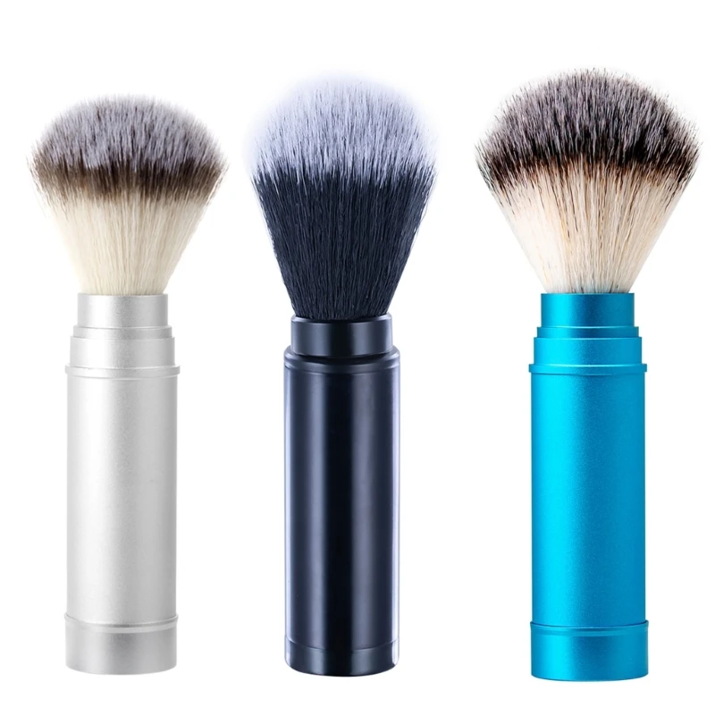 

Beard Shaving Brush for Man Dad Practical Mustache Brushes Travel Beard Brush Long Handle Shave Brush Easy to Use