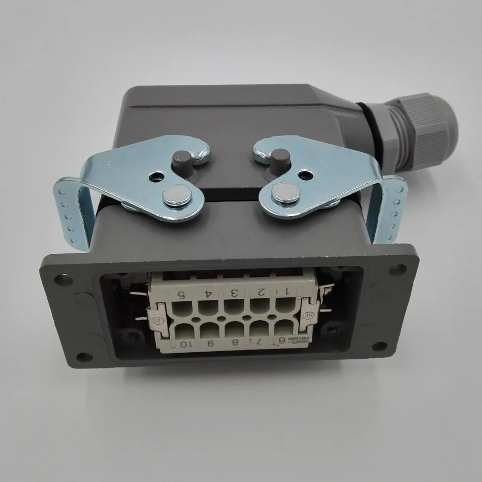 Manufacturer direct sales heavy-duty connector 10 core rectangular connector waterproof aviation plug HDC-HE-010