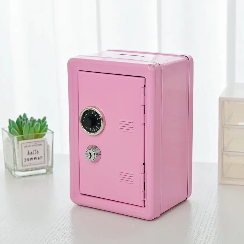 Mini Bank Money Box Hidden Safes Retro Atm Rotating Password Cash Coins Saving Box Bank Safe Box Automatic Deposit Banknote