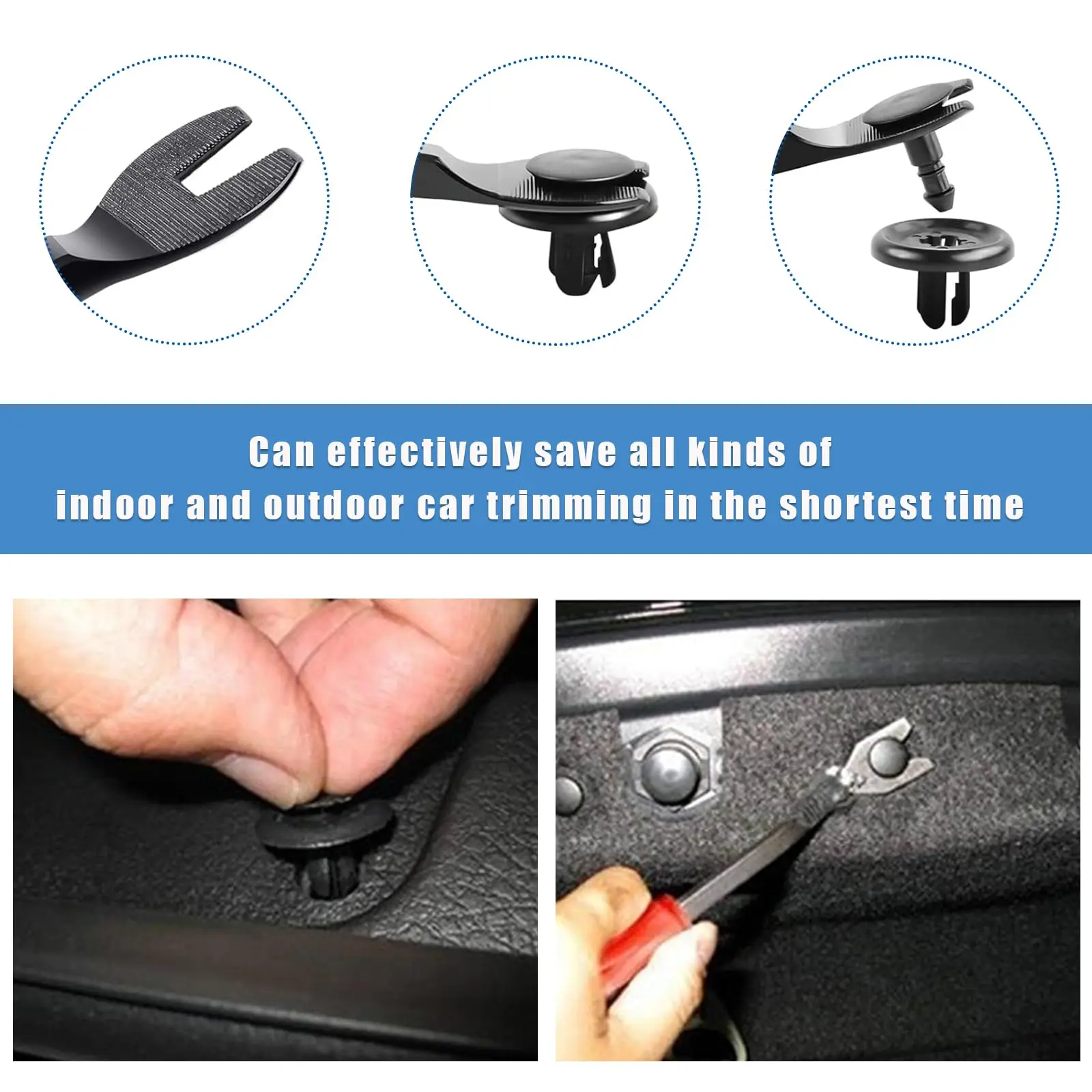 Car Buckle Tool Car Audio Disassembly Tool Four Piece Set Door Panel Interior Disassembly Driver Pry Bar for Tesla Model Y 3 Y X