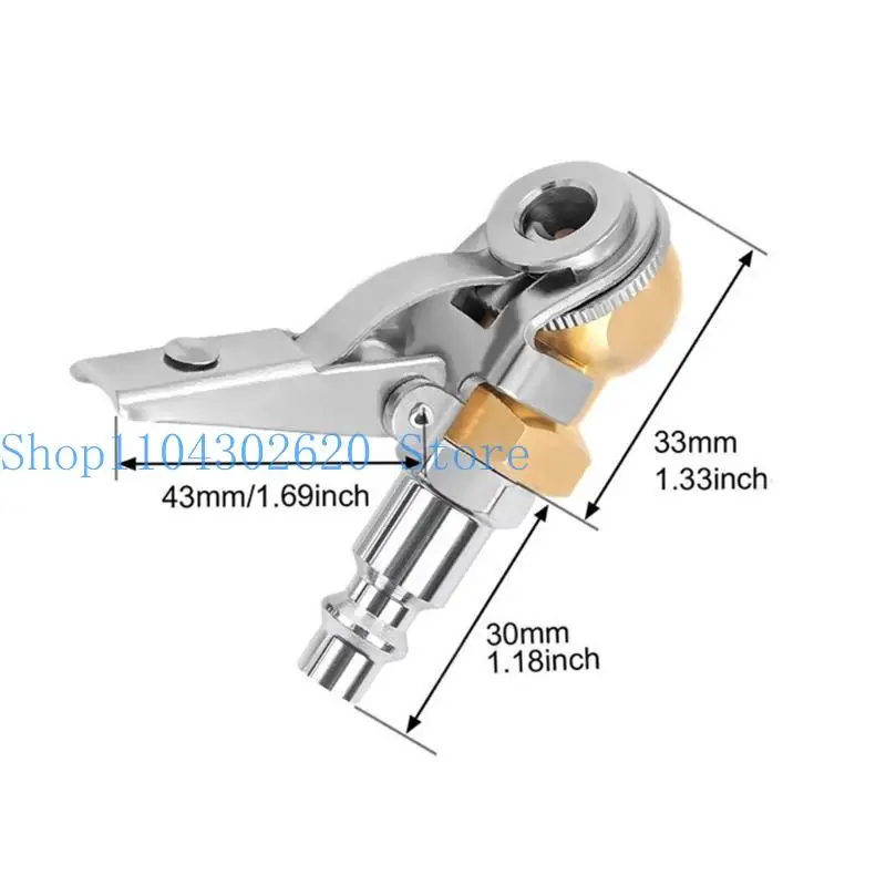 02de ban chuck inflator selang barb udara chuck ban inflator ban chuck selang chuck