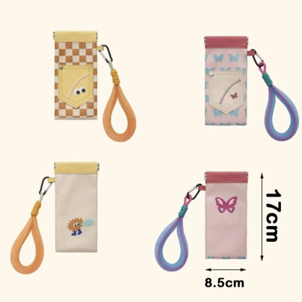 لطيف بو الجلود نظارات حقيبة للماء التلقائي إغلاق نظارات الغطاء الواقي مع الحبل مفتاح تغيير حقيبة التخزين