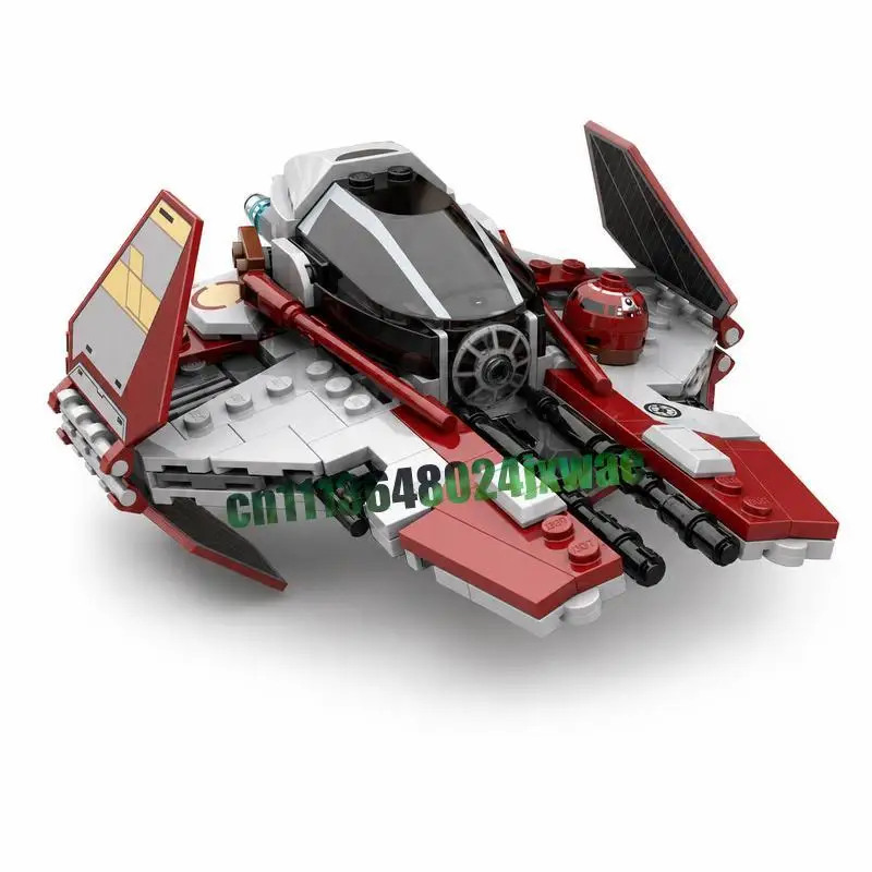 201PCS Mini Sci Fi Interstellar Space Fighter Jet Vessel Model Custom Building Blocks DIY Assembly Toy Collection Holiday Gifts view 2