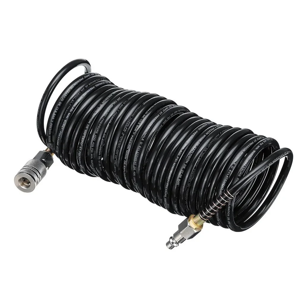 

Hose Quick Coupler Inflating Coil Air Hose Compressor Extension Pneumatic Adapter 1pc Accessories For Machinery Manufacturing