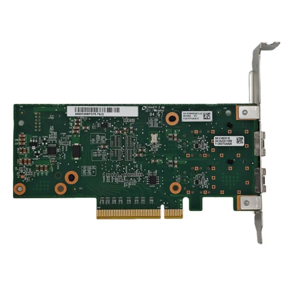 Para intel X520-DA2 e10g42btda sr2 82599es porta óptica dupla 10g gigabit placa de rede de fibra óptica pcie grupo preto huinas