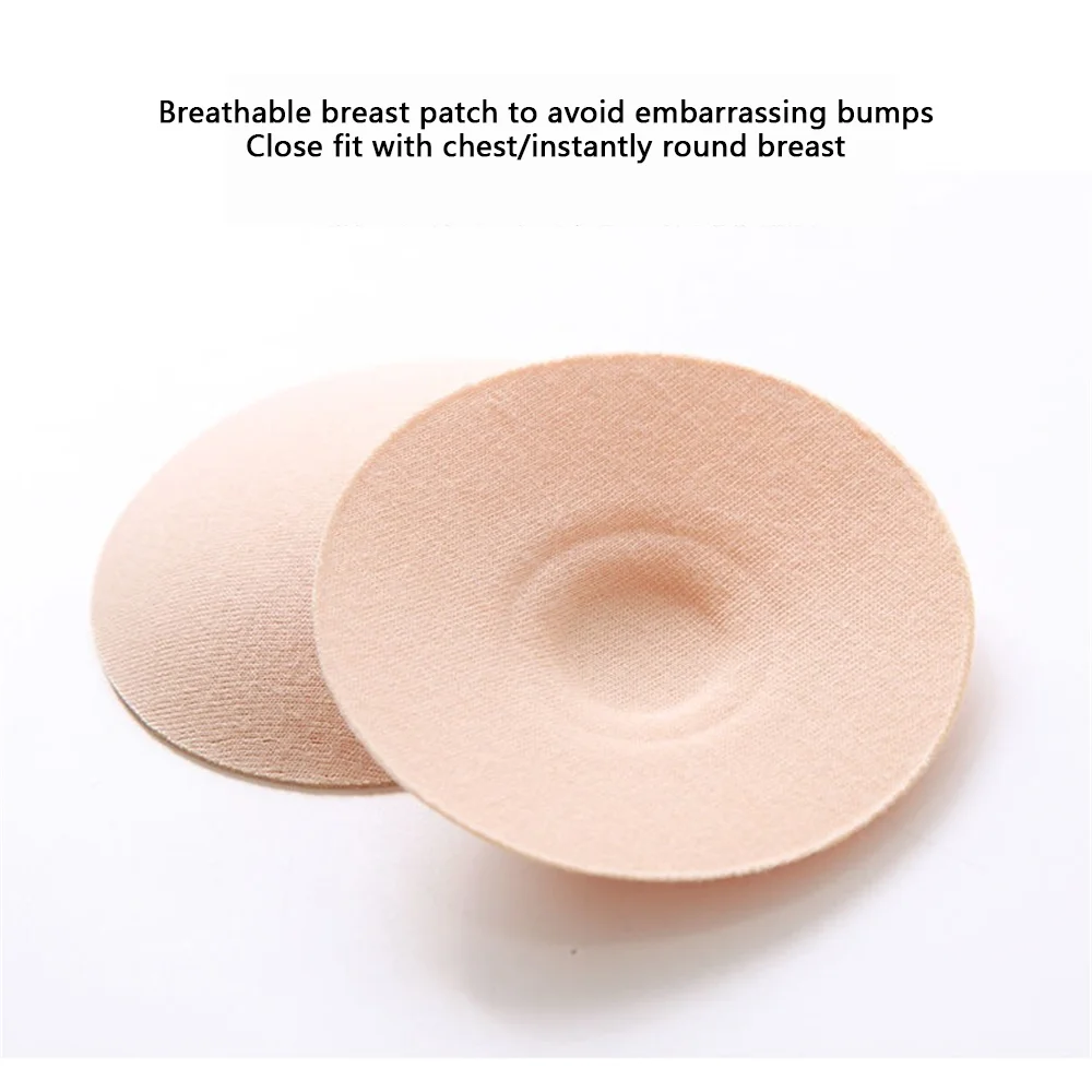 Reusable Breast Pasties Stickers Cotton Nipple Stickers Intimates Accessories Breathable Chest Patch 1pair Non-sticky Chest Pad