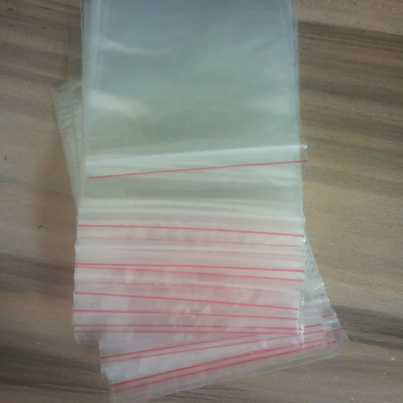 100pcs/lot Small Zip Lock Plastic Bags Reclosable Transparent Jewelry/Food Storage Bag Kitchen Package Bag Clear Ziplock Bag