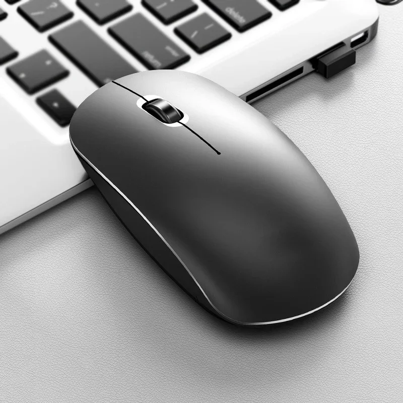 Slim Wireless Mouse 2.4GHz Optical Mice 3-button 1000DPI Ergonomic Design Portable Mouse with USB Receiver PC Laptop Accessories