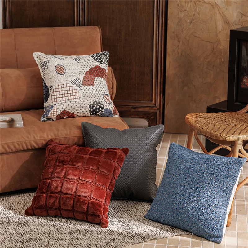 45X45CM Minimalist Abstraction Throw Pillow Cover Geometry Stamping Waist Cushion Cover Decor Home Decorative Pillowcase