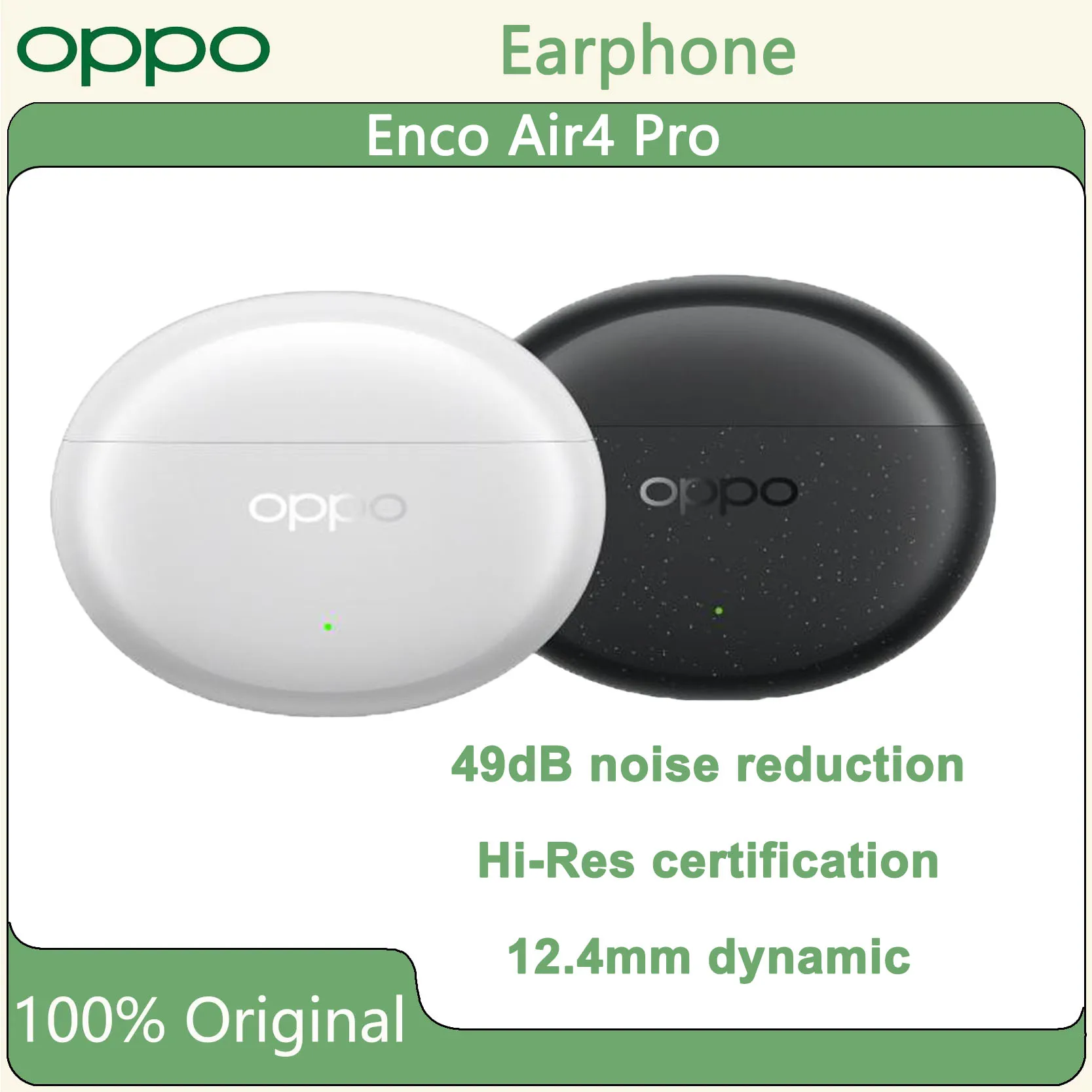 Original OPPO Enco Air4 Pro écouteur sans fil réduction du bruit 44h batterie 5.4 Bluetooth HiFi son 3D stéréo Flash charge Original OPPO Enco Air4 Pro écouteur sans fil réduction du bruit 44h batterie 5.4 Bluetooth HiFi son 3D stéréo Flash charge